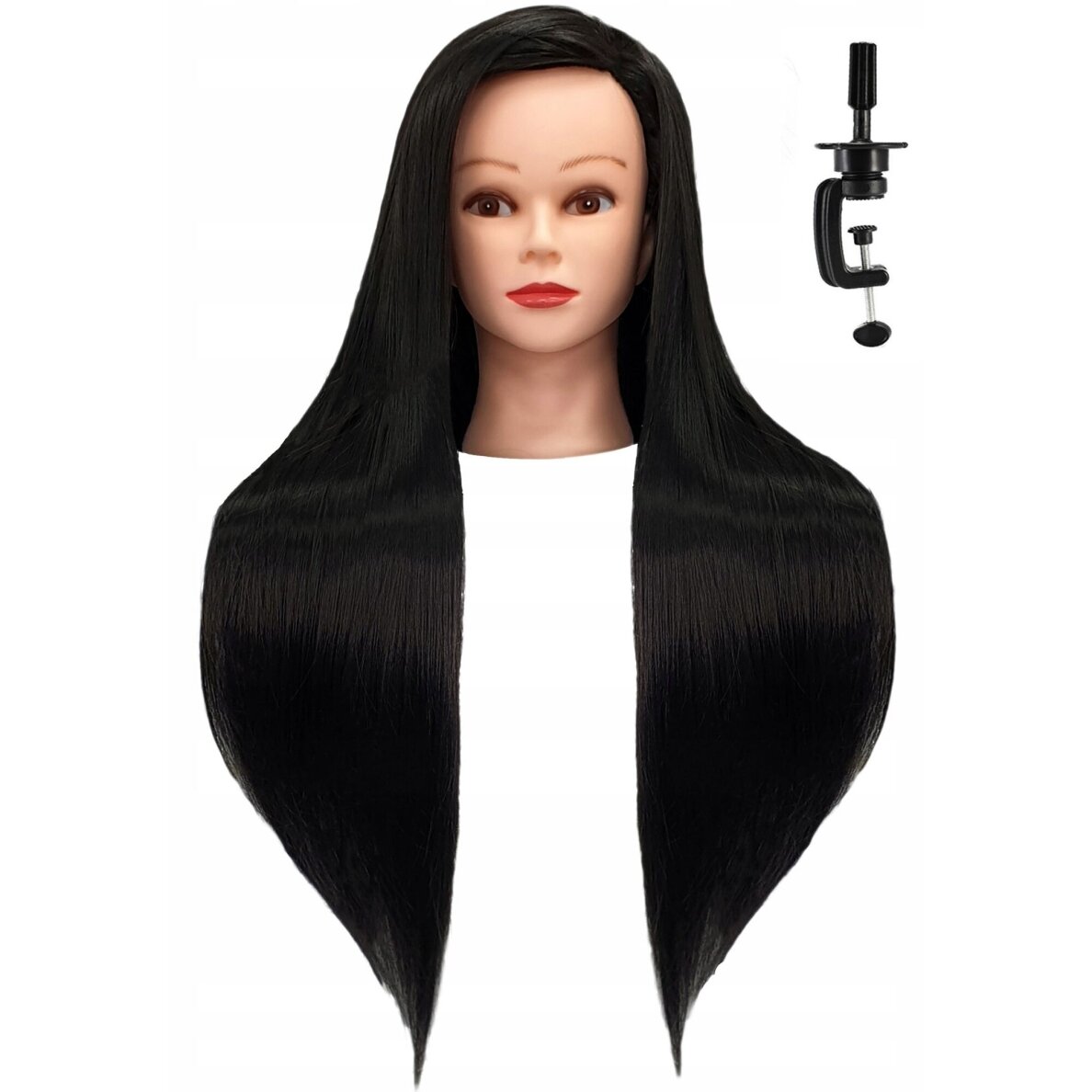 Training head IZA BLACK 60cm, thermal hair 11