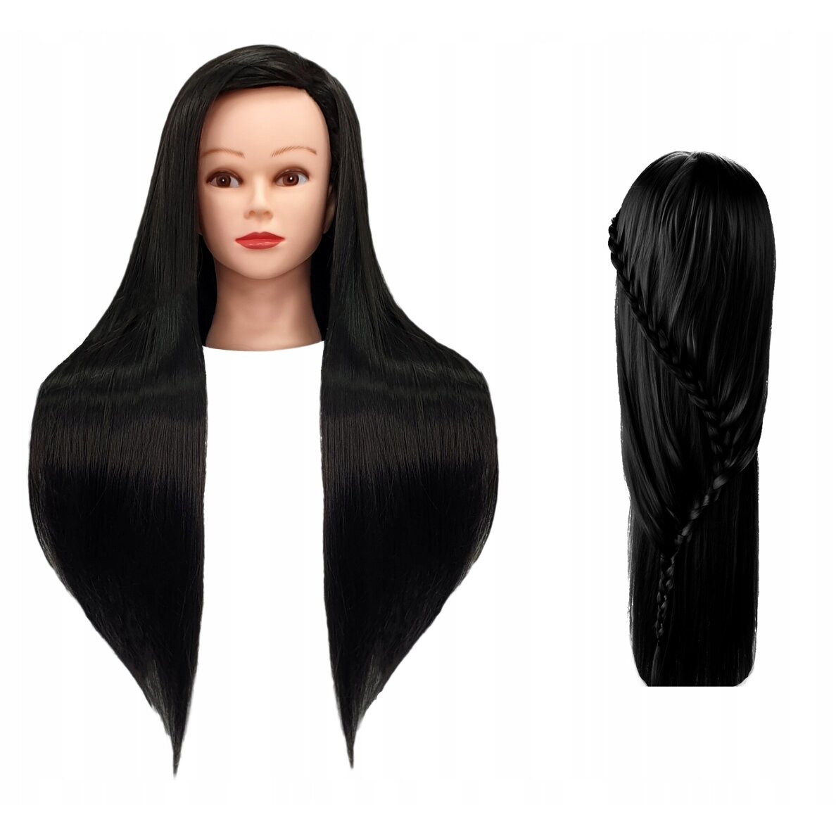 Training head IZA BLACK 60cm, thermal hair 8