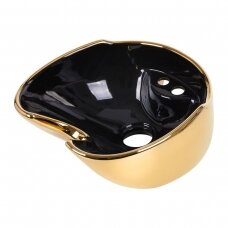 GABBIANO spare sink black/gold color