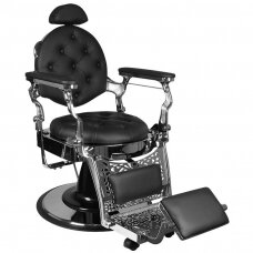 Профессиональное барберское кресло для парикмахерских и салонов красоты GABBIANO GIULO, черного цвета