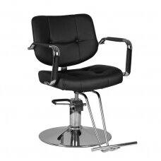 Professional hairdressing chair with footrest GABBIANO VIGO, black color