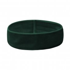 Head and hair band for cosmetology and hairdressing procedures, green velor
