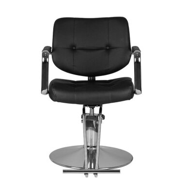 Professional hairdressing chair with footrest GABBIANO VIGO, black color
