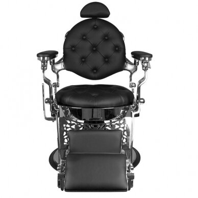 Профессиональное барберское кресло для парикмахерских и салонов красоты GABBIANO GIULO, черного цвета 2