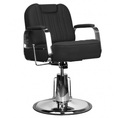 Profesionali barberio kėdė kirpykloms ir grožio salonams GABBIANO RUFO BLACK 1