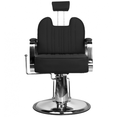 Profesionali barberio kėdė kirpykloms ir grožio salonams GABBIANO RUFO BLACK 7