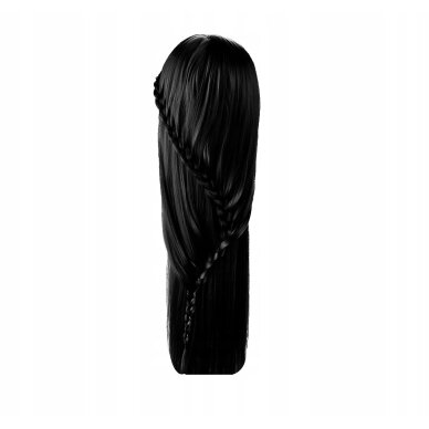 Training head IZA BLACK 60cm, thermal hair 10 Training head IZA BLACK 60cm, thermal hair 10