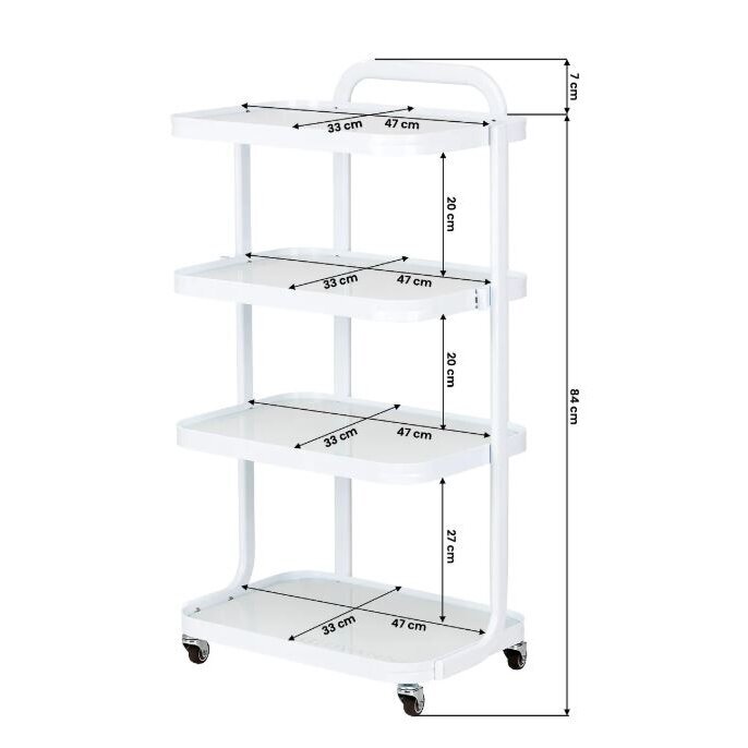 GIOVANNI professional cosmetology trolley H6702 , white color 8 GIOVANNI professional cosmetology trolley H6702 , white color 8