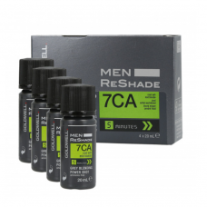 GOLDWELL MEN-RE SHADE 7CA Medium Ash Blond dispersing gray tones hair dye for men, 4 x 20 ml.