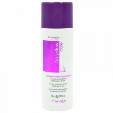 FANOLA No Yellow Termo Protect Cream cream protection of light and bleached hair against harmful effects of heat and softening of ends, 150 ml FANOLA No Yellow Termo Protect Cream cream protection of light and bleached hair against harmful effects of heat and softening of ends, 150 ml