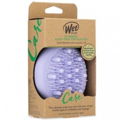 WETBRUSH galvos odos šveitiklis - masažuoklis GO GREEN SCALP FIRST EXFOLIATOR 4 WETBRUSH galvos odos šveitiklis - masažuoklis GO GREEN SCALP FIRST EXFOLIATOR 4