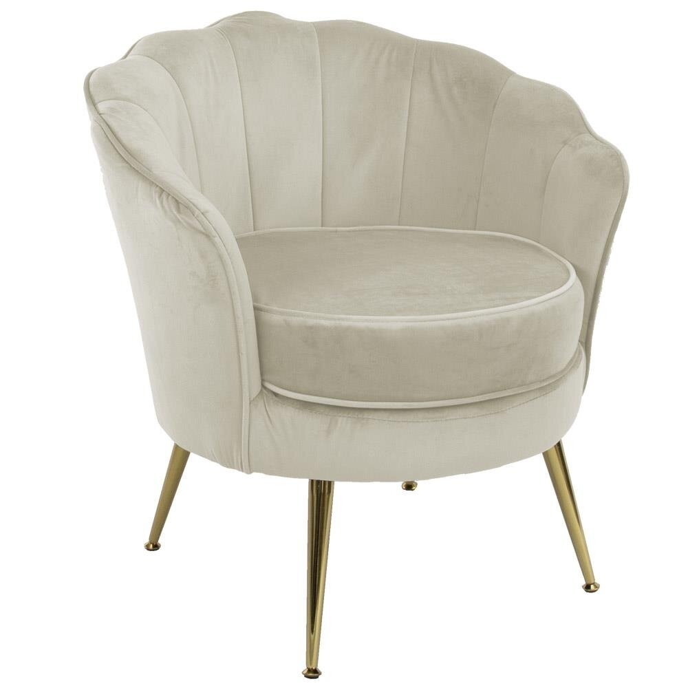 Grožio salonų laukiamojo kėdė LUGANO BX-LE69, kreminės spalvos 3