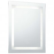 Beauty salon mirror with LED lighting and touch button 60x80 cm