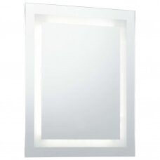 Beauty salon mirror with LED lighting and touch button 60x80 cm