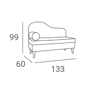 Beauty salon waiting room sofa MADAME 2
