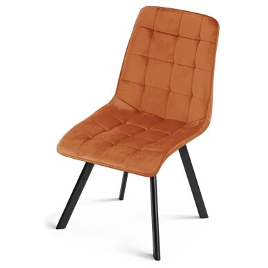 Beauty salon chair with stable base CIEZA, copper velvet 2 Beauty salon chair with stable base CIEZA, copper velvet 2