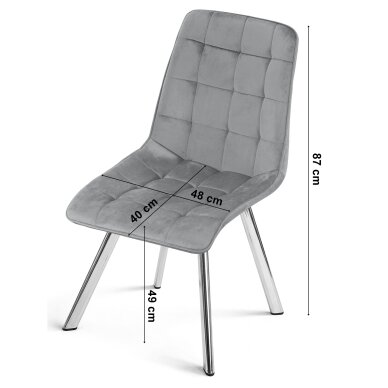 Beauty salon chair with stable base CIEZA, copper velvet 7