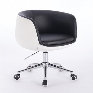 Кресло для салона красоты на устойчивой базе или на колесах HC333N, цвет черный 4
