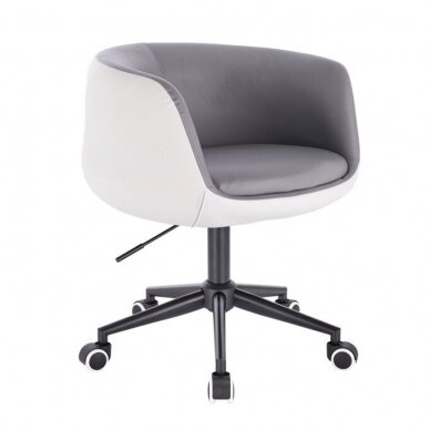 Кресло для салона красоты на устойчивой базе или на колесах HC333N, цвет серый 9