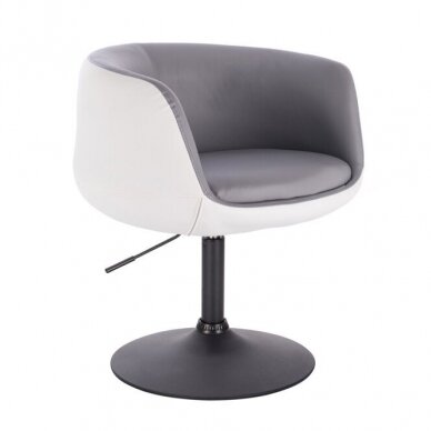 Кресло для салона красоты на устойчивой базе или на колесах HC333N, цвет серый 11