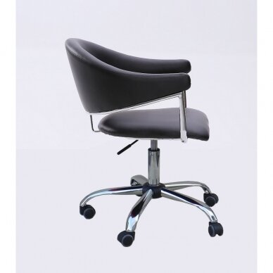 Grožio salono kėdė su ratukais juoda HC8056K 1