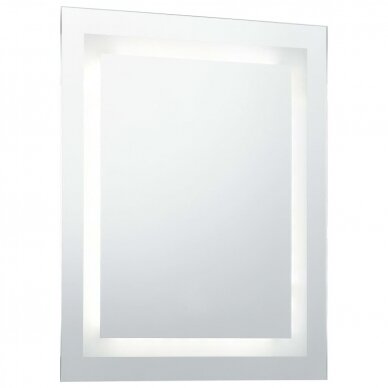 Beauty salon mirror with LED lighting and touch button 60x80 cm 1