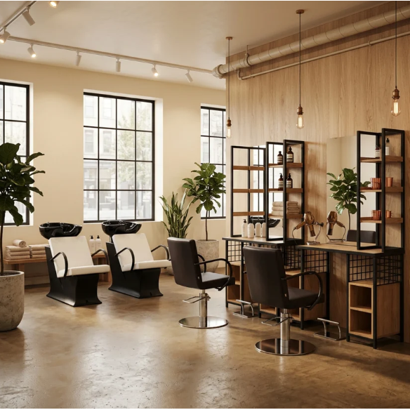 Mirror for beauty salons and hairdressers - console LOFT 5