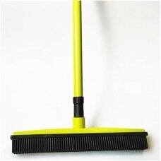 Rubber broom for hairdressers, light green