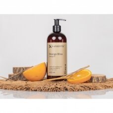 HABYS GAYA ORANGE BLISS sojų pupelių masažo aliejus su vitaminu E apelsinų kvapo, 400 ml
