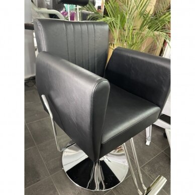 Profesionali kirpyklos ir barberių kėdė HAIR SYSTEM 0-179, juodos spalvos 7