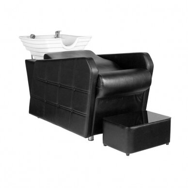 Professional sink for hairdressers HAIR SYSTEM HSB07, black color