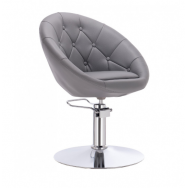 Professional hairdressing chair, gray color