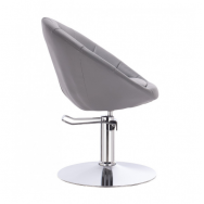 Professional hairdressing chair, gray color