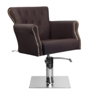 Профессиональное парикмахерское кресло HAIR SYSTEM BER 8541, коричневого цвета