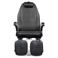 Профессиональное гидравлическое подологическое кресло для педикюра MOD 112, черного цвета