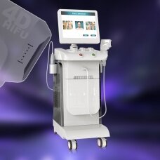 HIFU focused 4D ultrasound machine for face and body, 2 nozzles, 11 cartridges