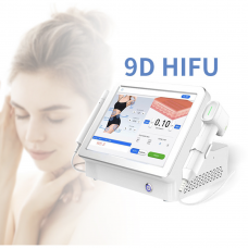 HIFU focused 9D ultrasound machine for face and body, 2 handles + 8 cartridges