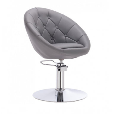 Professional hairdressing chair, gray color Professional hairdressing chair, gray color