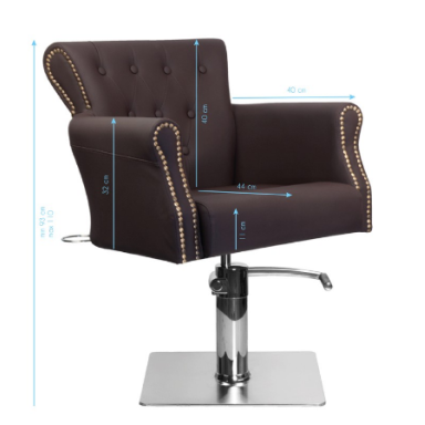 Professional hairdressing chair HAIR SYSTEM BER 8541, brown Professional hairdressing chair HAIR SYSTEM BER 8541, brown