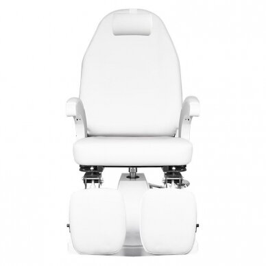 Professional hydraulic podiatric chair for pedicure procedures MOD 112, white color 1