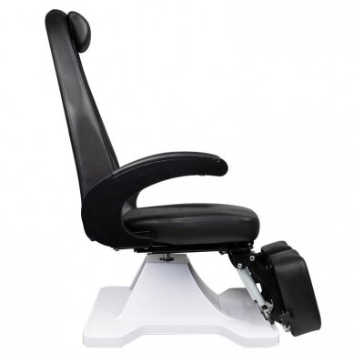 Профессиональное гидравлическое подологическое кресло для педикюра MOD 112, черного цвета 5