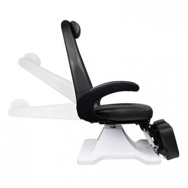 Профессиональное гидравлическое подологическое кресло для педикюра MOD 112, черного цвета 7