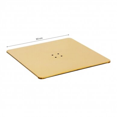 Square base for hairdressing chair L009, gold color 1