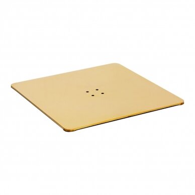 Square base for hairdressing chair L009, gold color