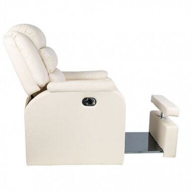 Профессиональное кресло SPA HILTON для процедур педикюра, кремового цвета 2