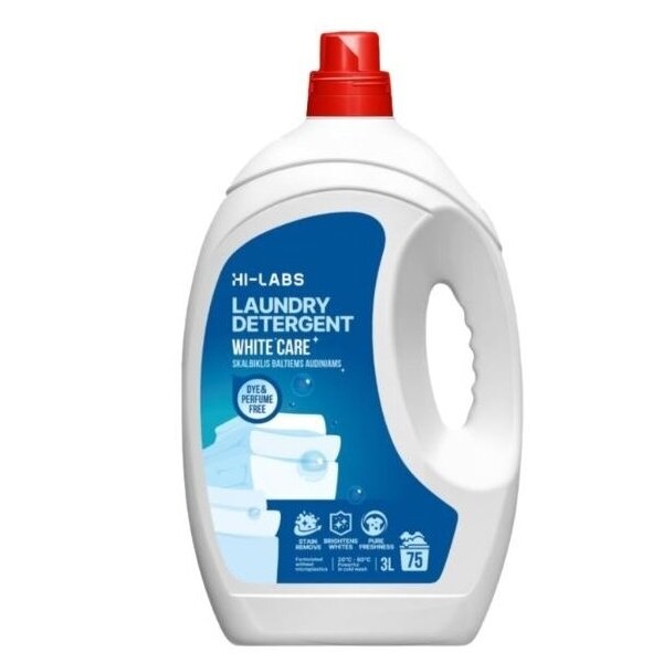 Стиральный порошок HI-LABS LAUNDRY DETERGENT WHITE COLOR для белых тканей, 3 л