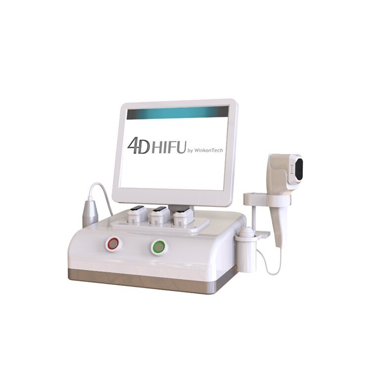 HIFU focused 4D ultrasound machine for face and body, 2 nozzles, 11 cartridges. Mobile version of the device HIFU focused 4D ultrasound machine for face and body, 2 nozzles, 11 cartridges. Mobile version of the device
