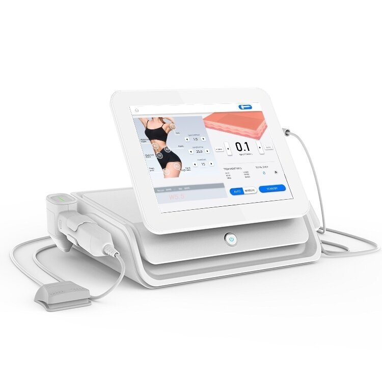 HIFU focused 13D ultrasound machine for face and body, 3 tips