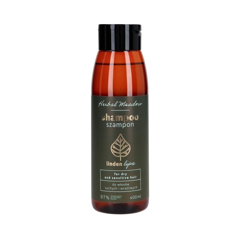 HISKIN HERBAL MEADOW SHAMPOO LINDEN TREE šampūnas sausiems plaukams su liepžiedžių ekstraktu, 400 ml HISKIN HERBAL MEADOW SHAMPOO LINDEN TREE šampūnas sausiems plaukams su liepžiedžių ekstraktu, 400 ml