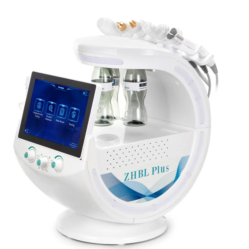 HYDRO SKIN PLUS profesionalus daugiafunkcinis veido priežiūros aparatas 7in1 + veido analizatorius NAUJAUSIA VERSIJA HYDRO SKIN PLUS profesionalus daugiafunkcinis veido priežiūros aparatas 7in1 + veido analizatorius NAUJAUSIA VERSIJA